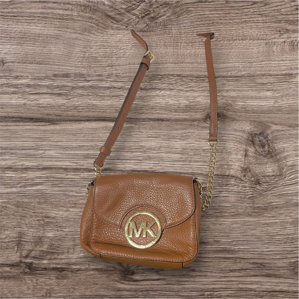 Michael Kors Tan Leather Shoulder Bag